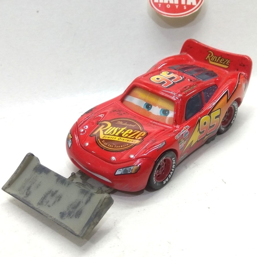 MATA Disney CARS LIGHTNING MCQUEEN WITH SHOVEL EYES CHANGE EYES Can
