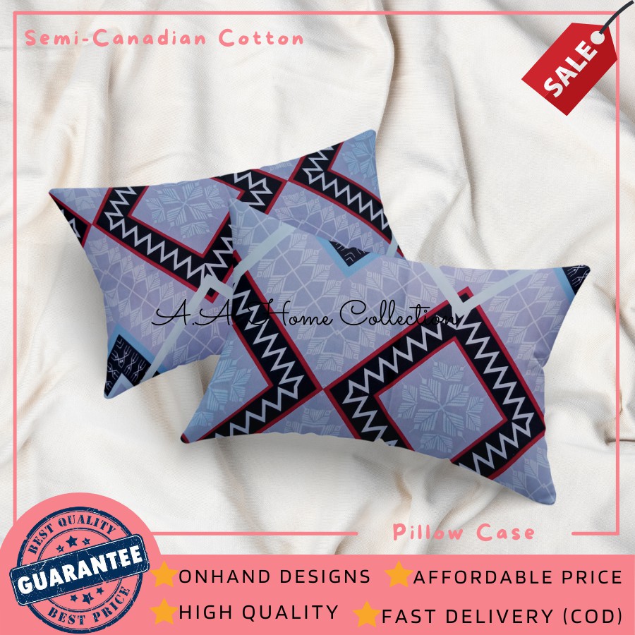 [Pillow Case] 2PCs Pillow Case / Punda With Zipper SemiCanadian Cotton