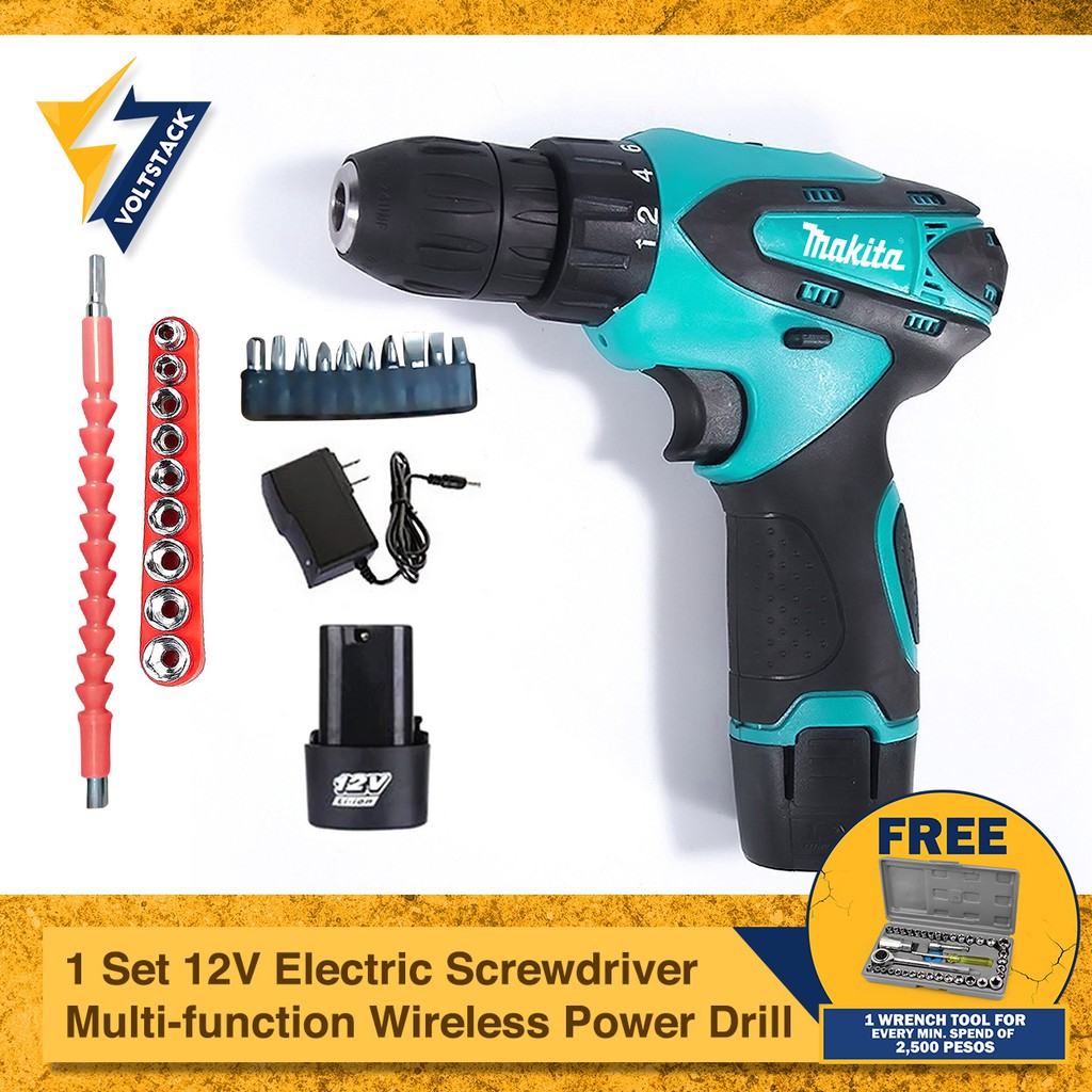 Makita Multifunction 12V Electric Wireless Screwdriver Drilling Tool