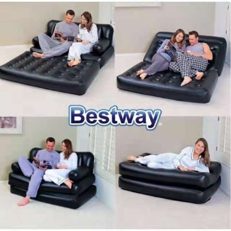 Bestway 5 In 1 Multifunctional Inflatable Sofa Air Bed Couch Shopee Philippines 0794