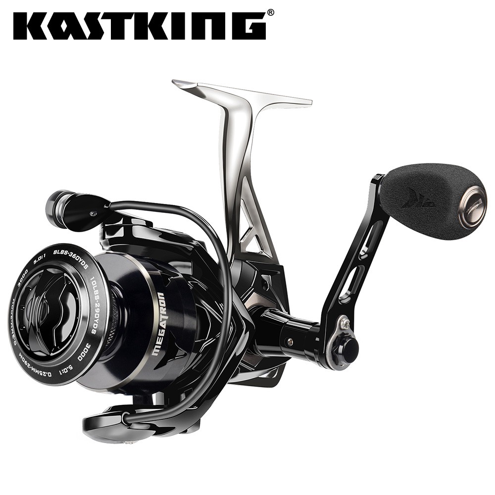 Kastking Megatron New Water Resistant Carbon Drag Spinning Reel With Large Spool 21kg Max Drag Saltwater Spinning Fishing Reel Shopee Philippines