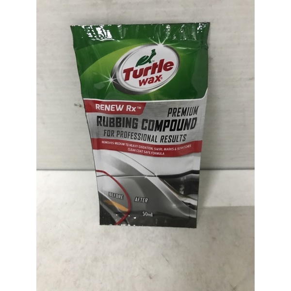 TURTLE WAX Rubbing compound (50ml) Shopee Philippines