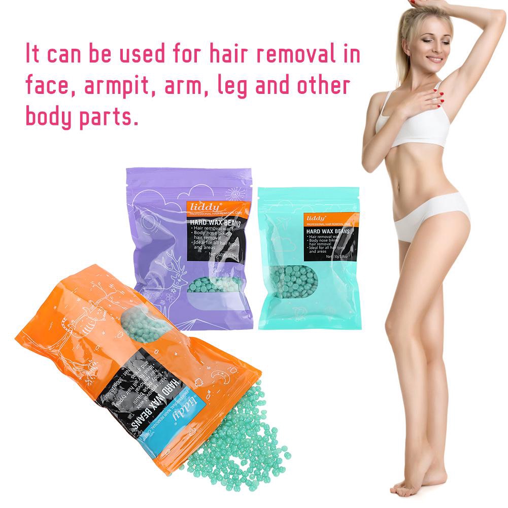 50 100 300g Hard Wax Beans Arm Body Bikini Hair Removal Shopee