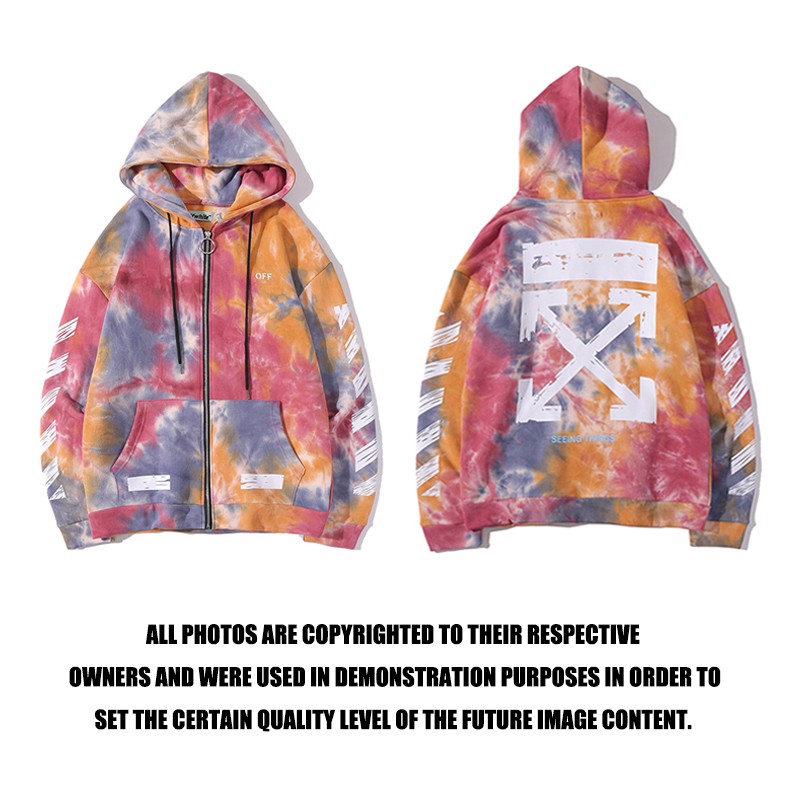 tie dye hoodie jacket