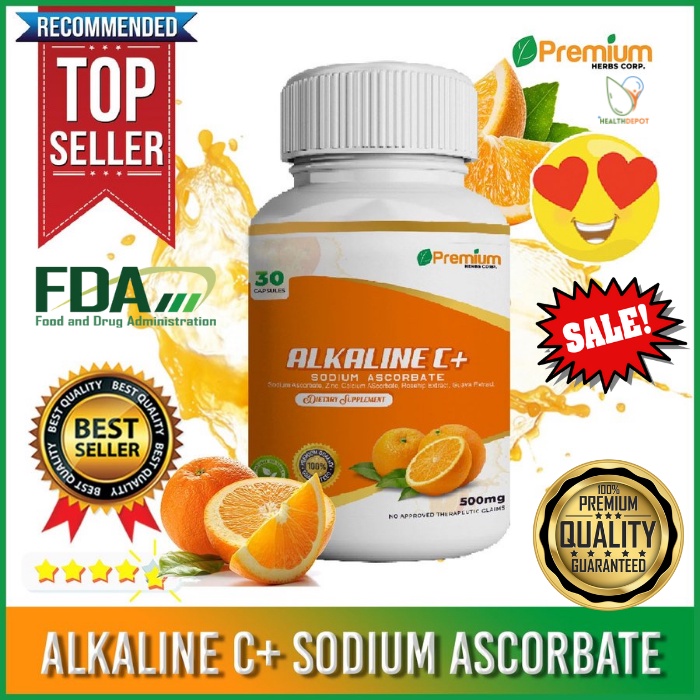 FDA APPROVE Alkaline C+ Immune Booster Sodium Calcium Ascorbate