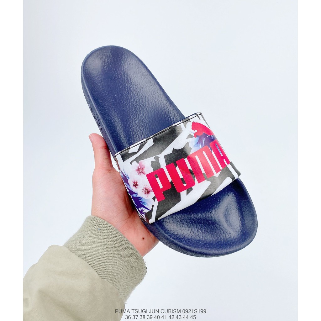 puma popcat swan slides