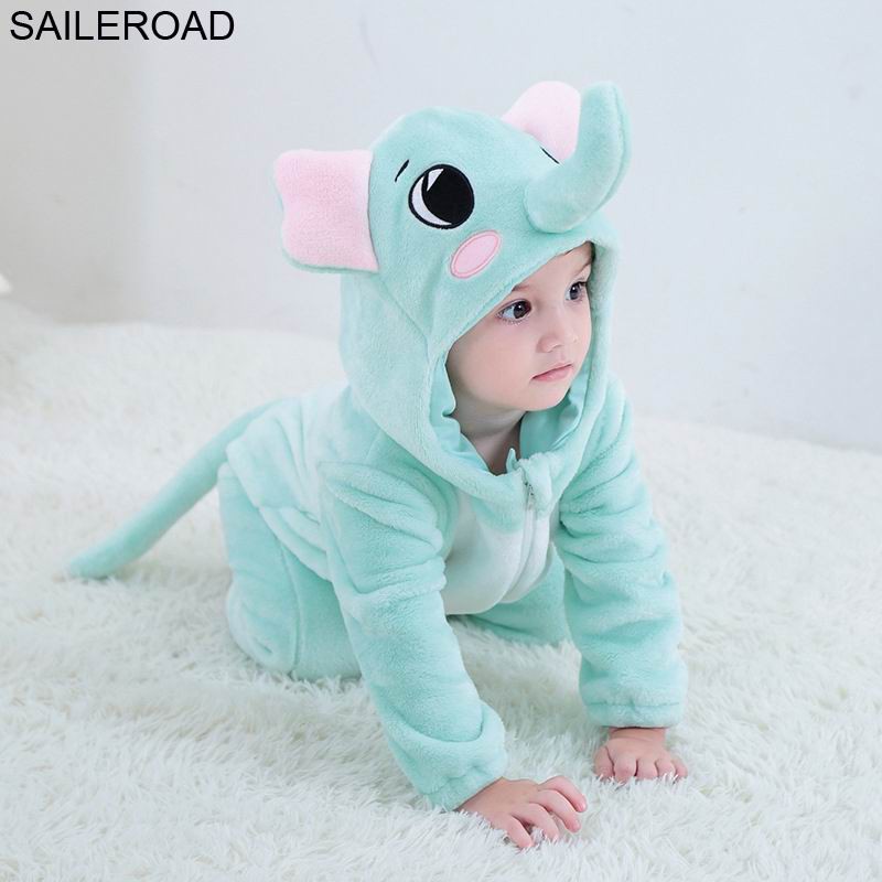 SAILEROAD Elephant Newborn Gown Sleeping Gown Baby Blanket Sleepers