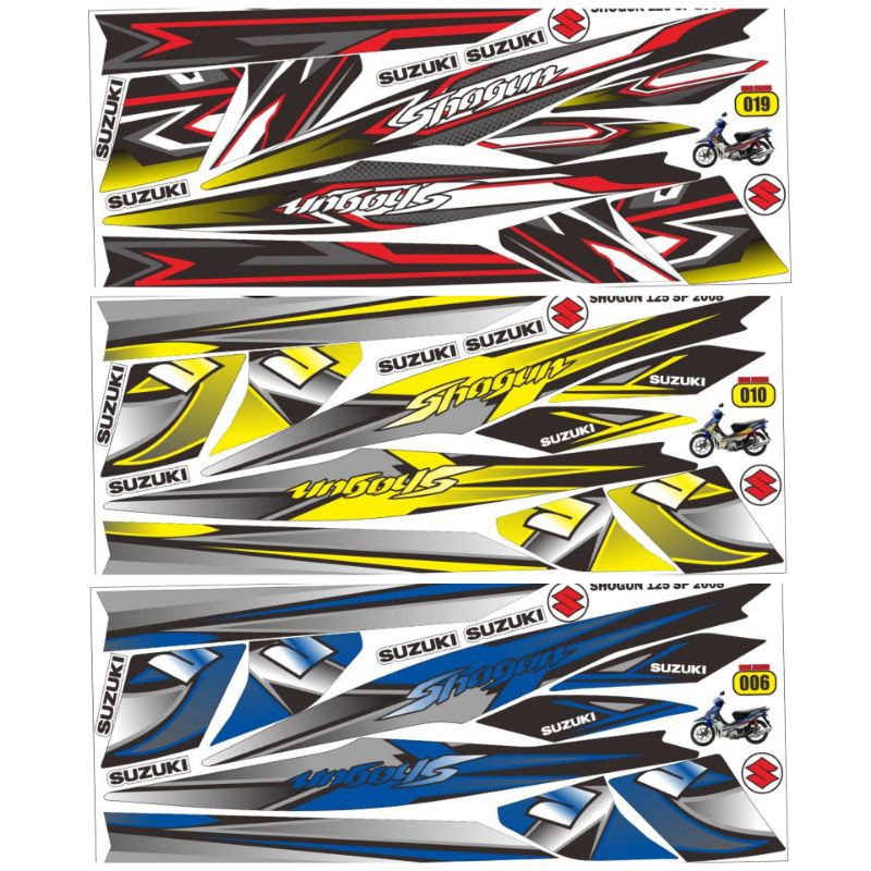 Striping Variations Of suzuki shogun / decal shogun 125 sp / shogun ...