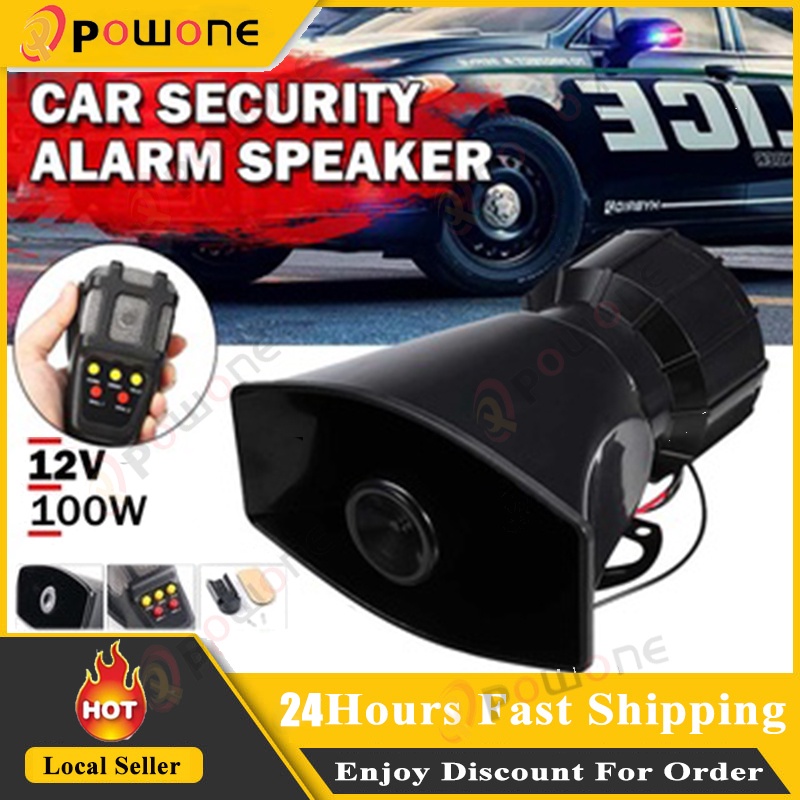 8 Töne Auto Sirene, 12V 200W Polizei Sirene Feuerw Produktbild-Vorschau 11