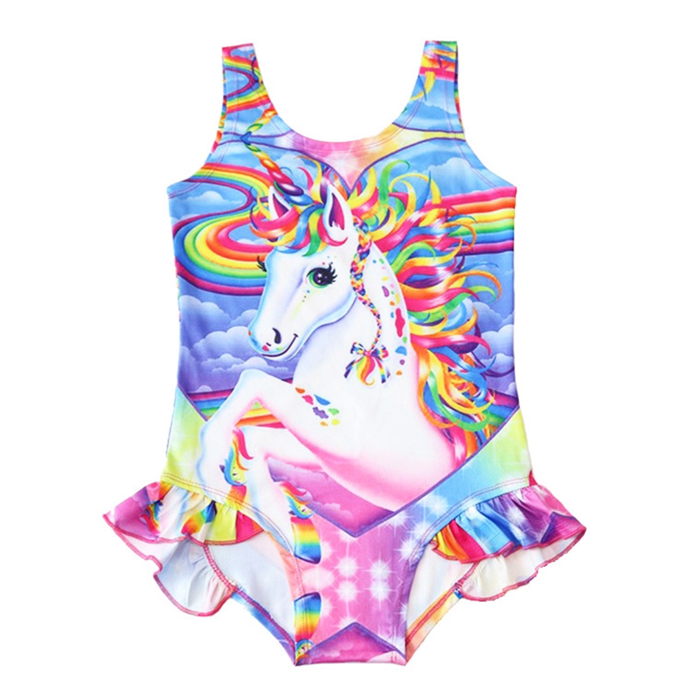 rainbow unicorn swimsuit