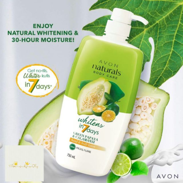 Avon Naturals Green Papaya And Calamansi Lotion Jumbo 750ml Restock Kandq