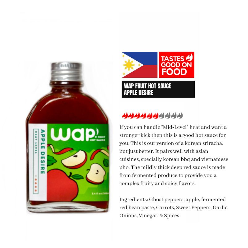 Apple Desire by WAP Fruit Hot Sauce Shopee Philippines