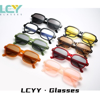 LCYY new Korean version of retro square sunglasses net red concave shape street shooting fashion men and women trend sunglasses 2160 #8