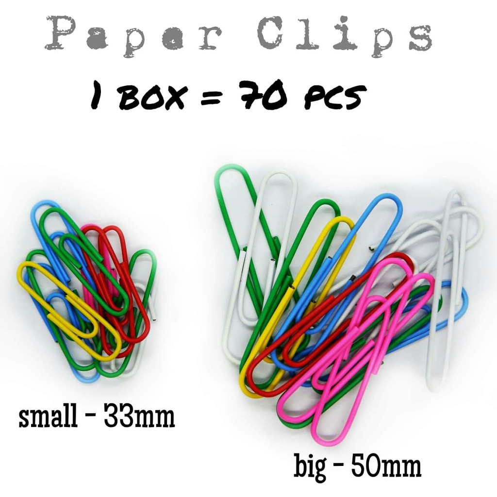 Paper Clips by box of 70 pcs 33mm 50mm Shopee Philippines