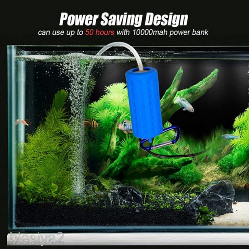 [BLESIYA2] Aquarium Air Pumps Mini USB Aquarium Fish Tank Oxygen Air Pump Silent Compressor #6