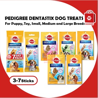 Pedigree Dentastix Puppy, Toy, Small, Medium and Large Dental Treats 3 - 7 Sticks for Dogs