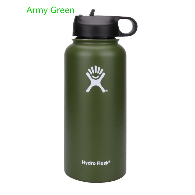 army green hydro flask