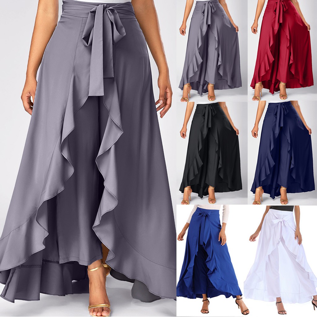 maxi skirt with bow