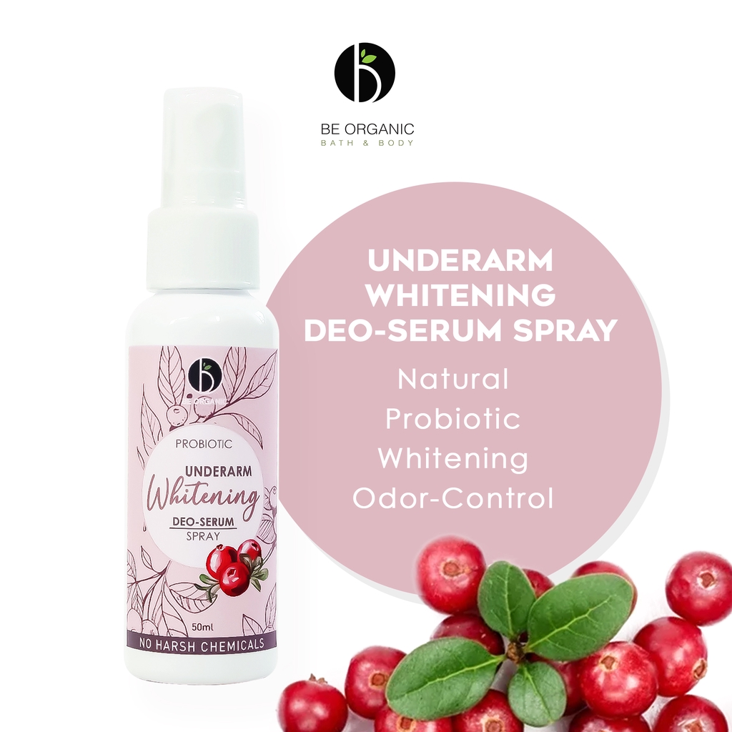 Be Organic Probiotic Underarm Whitening Odor Control Deo Serum Spray