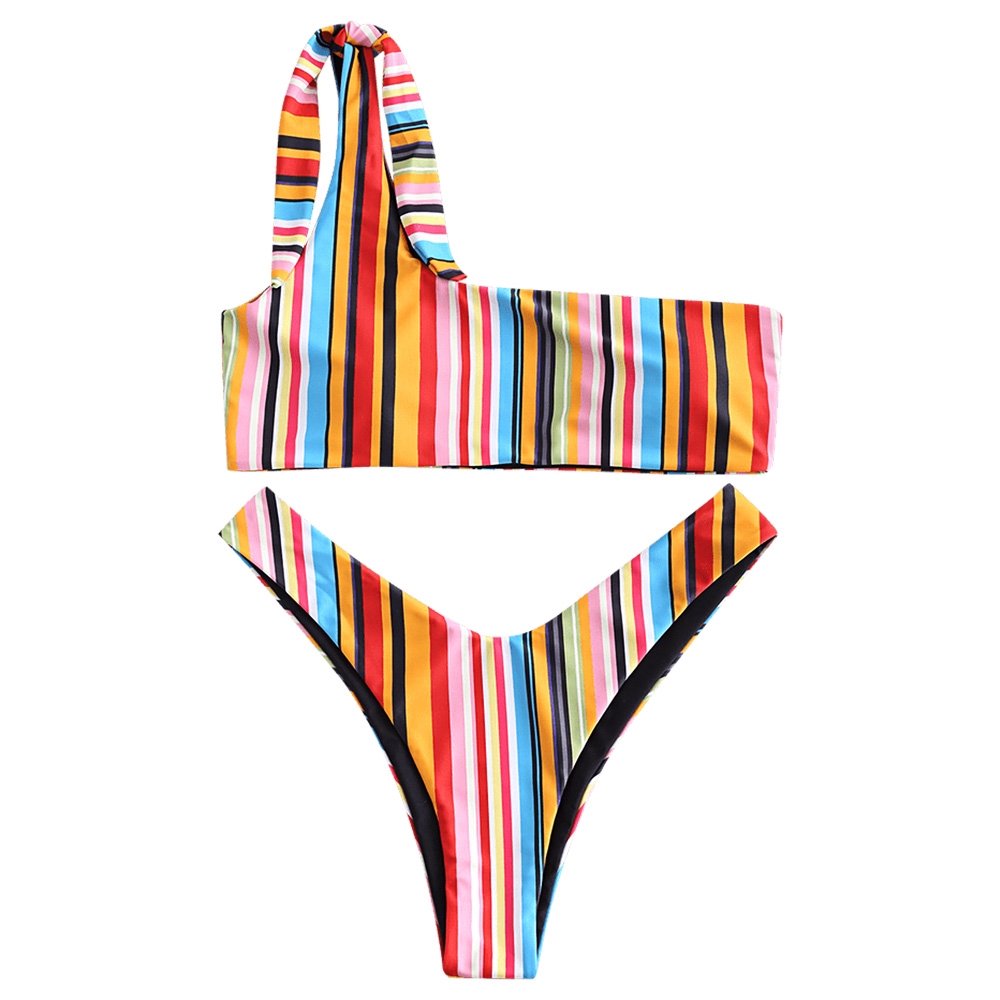zaful rainbow bikini