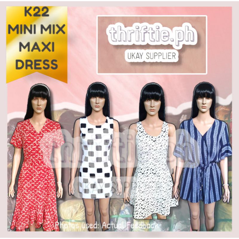 K22 MINI MIX MAXI DRESS BALE / UKAY BULTO | Shopee Philippines