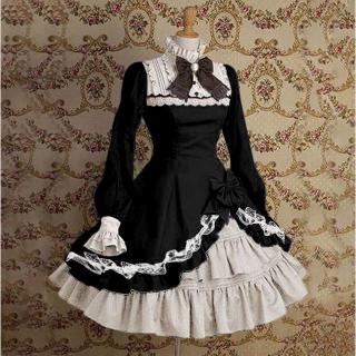 black lace victorian dress