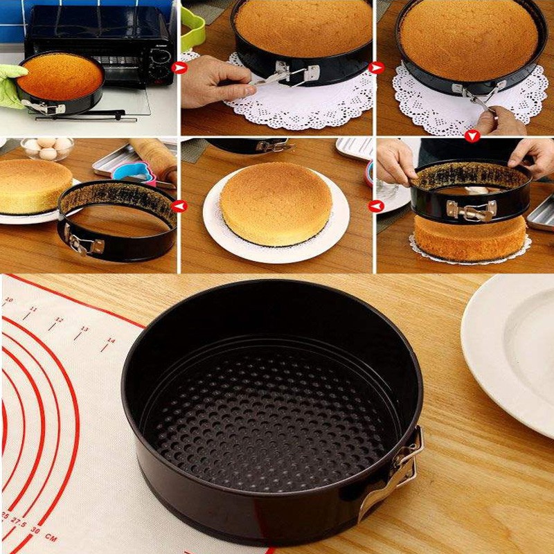4/7/8/10 Inch Heart Round Shape Metal Baking Pan Round Pastry Bread Cake Mold Kitchen Baking Tool