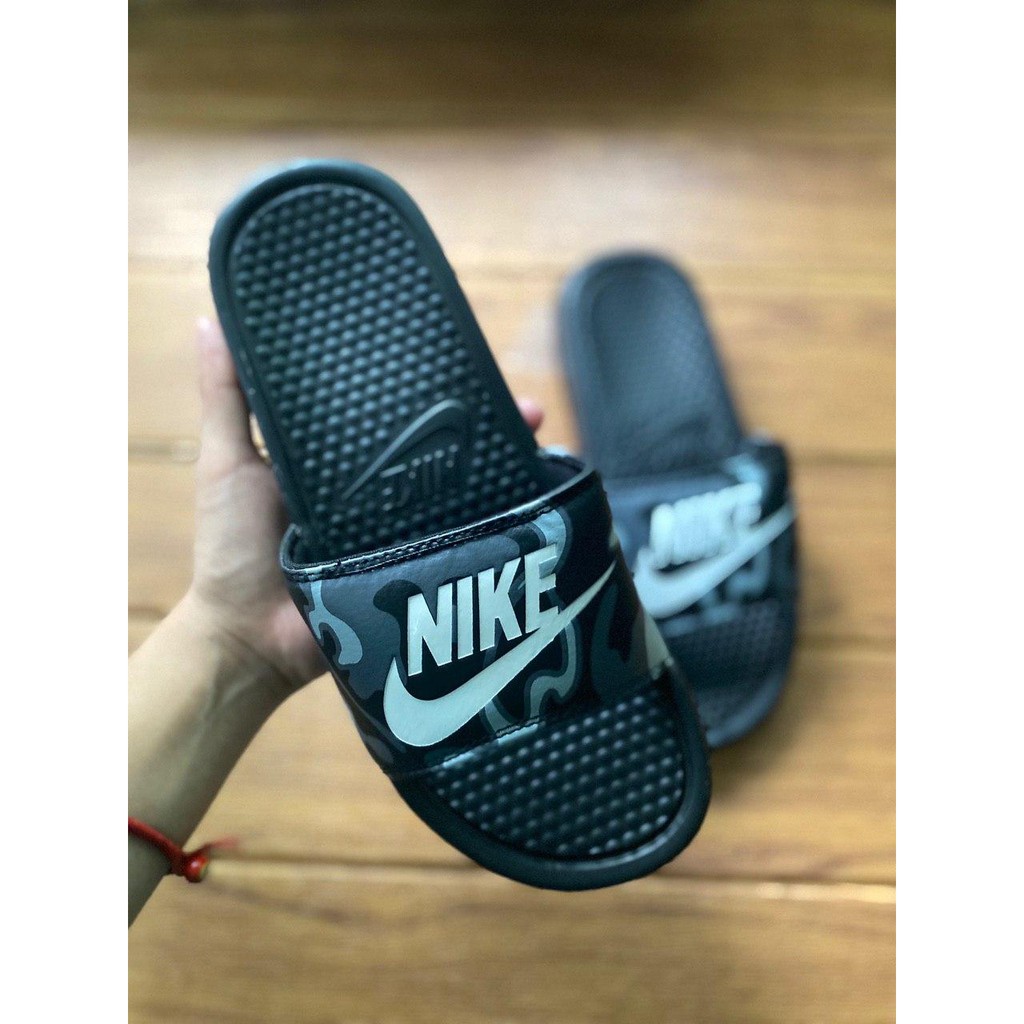 nike benassi camo