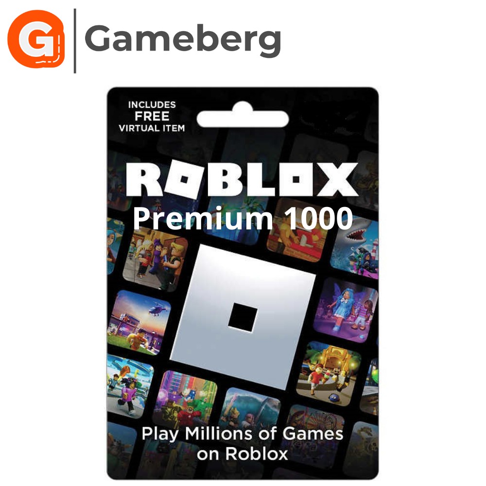 Roblox Premium 1000 Gift Card - 1000 Robux Points | Shopee Philippines