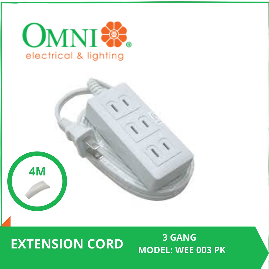 OMNI Extension Cord Set Gang Meter Wire WEE 003 PK
