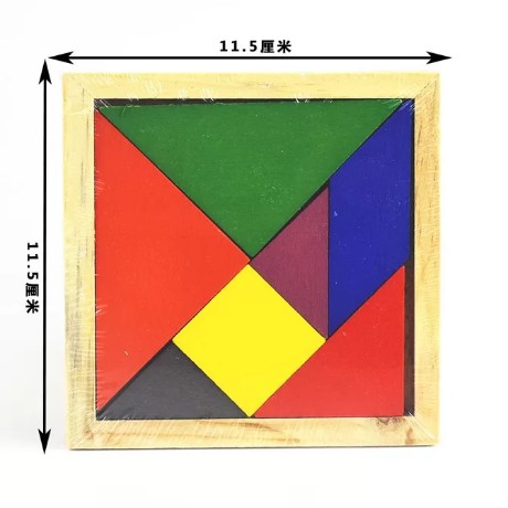 tangram wooden puzzle