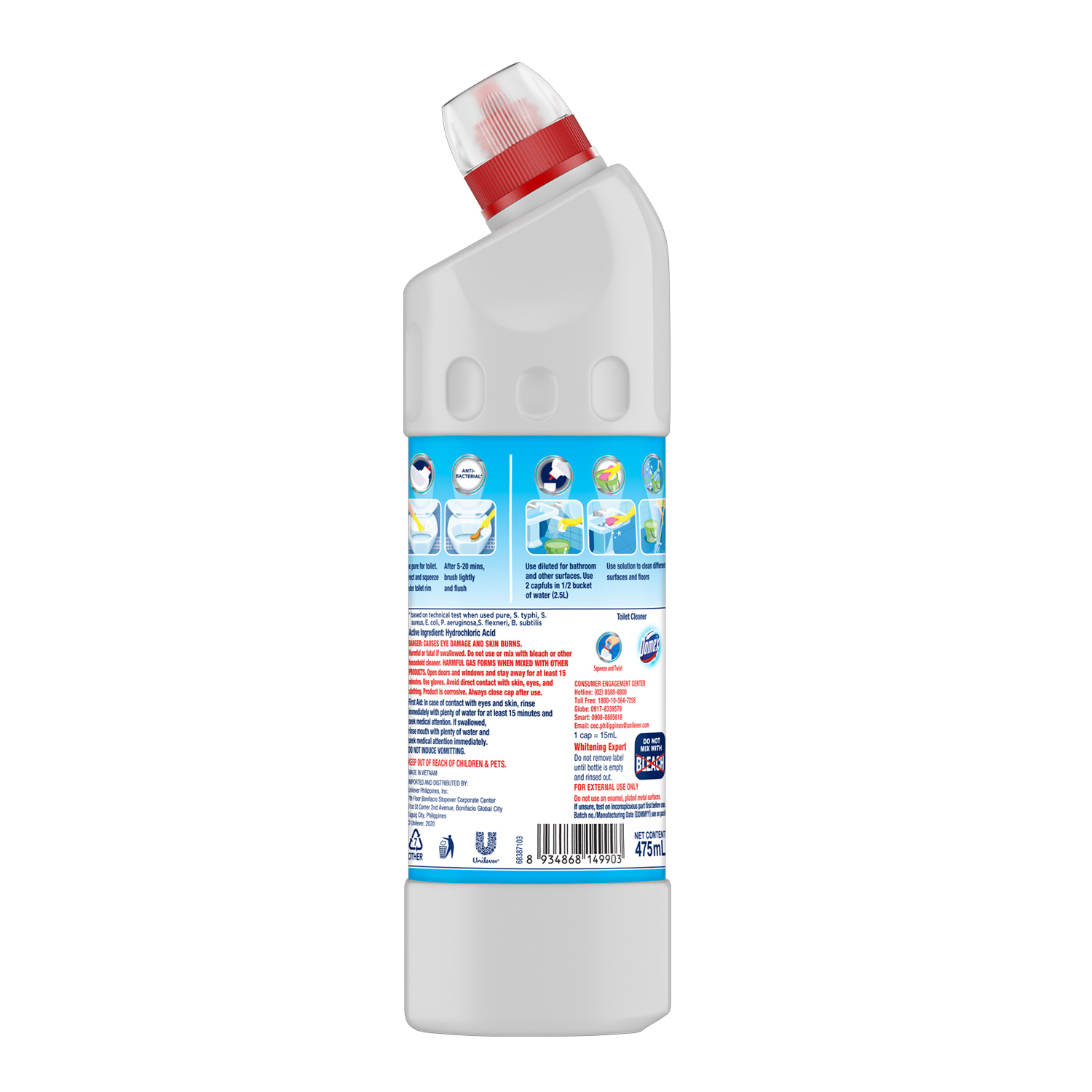 Domex Ultra Thick Bleach Toilet Cleaner 28ml + Domex Stain and