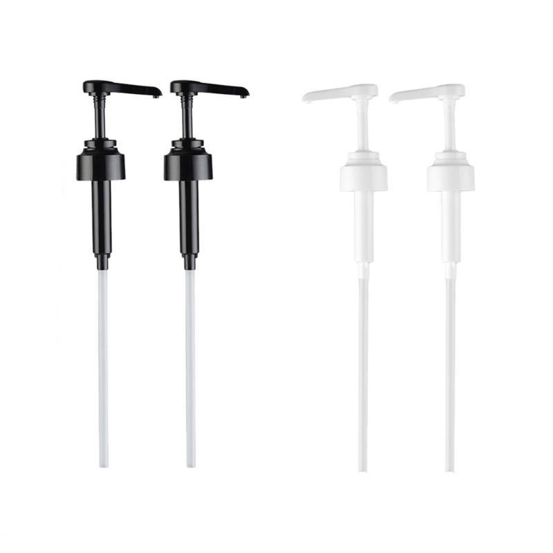 2pcs Syrup Pumps Dispenser Replacement Sauce Pressure Nozzle Bottle
