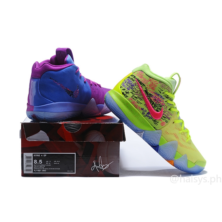 kyrie 4 green and purple