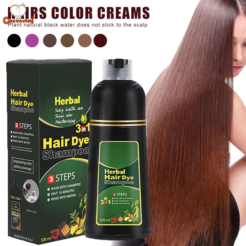 Ccn Herbal Hair Dye Shampoo Natural Non Scalp Hair Care Multi Color Hair Dye For Men And Women Shopee Philippines