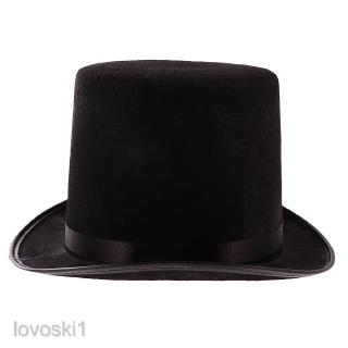 Black Top Hat Victorian Steampunk Magician Ringmaster Costume Props #1