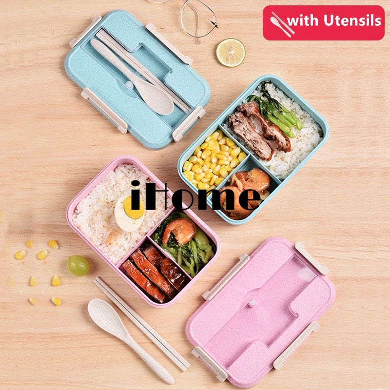 Aitsite Bento Box Japanese Lunch Box With Dividers 900 Ml Leakproof Eco