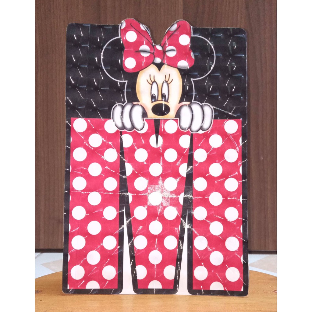 Minnie Mouse Standee Letter | How to Make 3D Paper Letters: Full ...