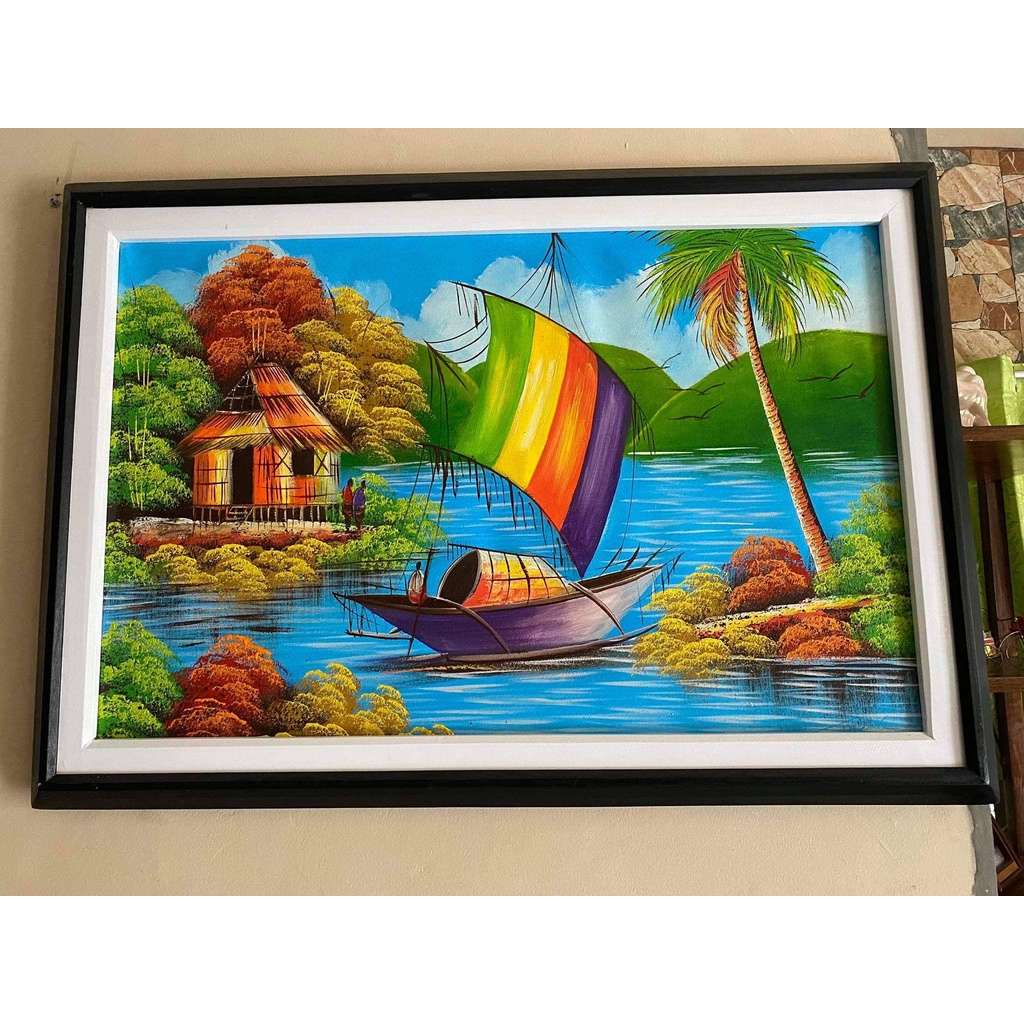 Oil Painting with Double Frame part.2 Shopee Philippines