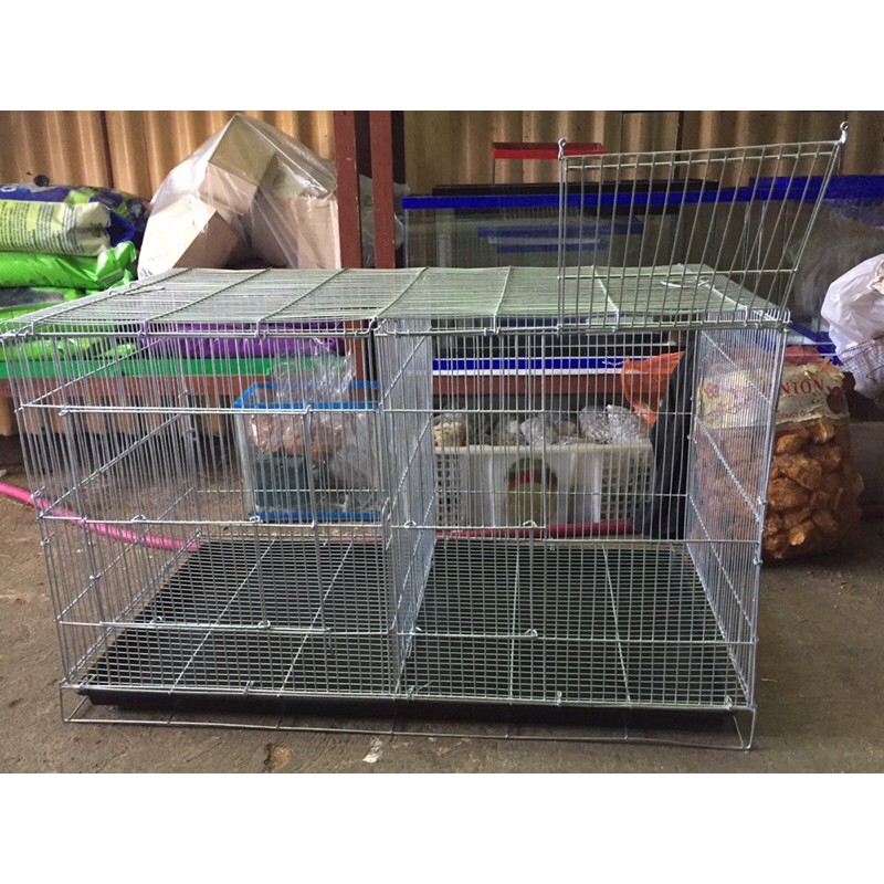 inference Independent Bungalow Double Bird Cage Collapsible (Standard or AC TYPE) 17x18x30 inches | Shopee  Philippines