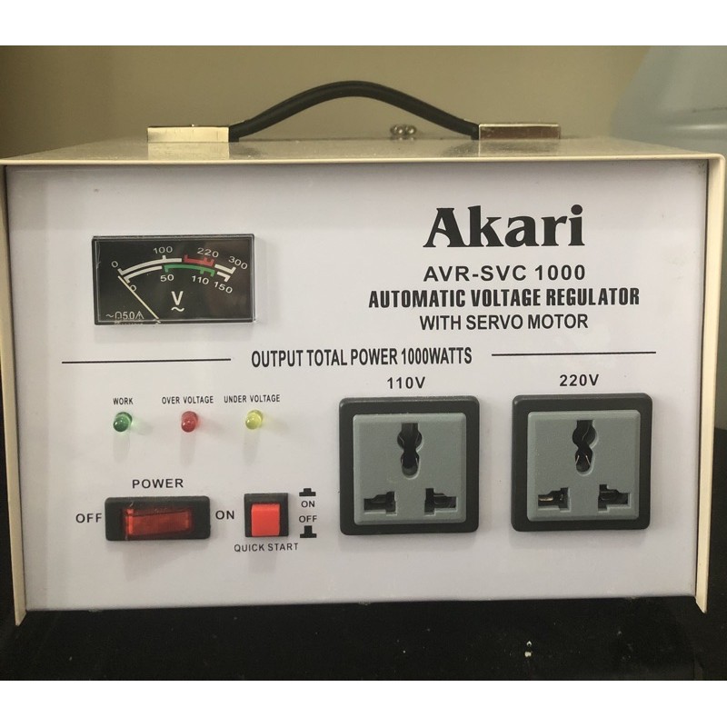 Akari Voltage Regulator with servo motor , 110 volt transformer avr