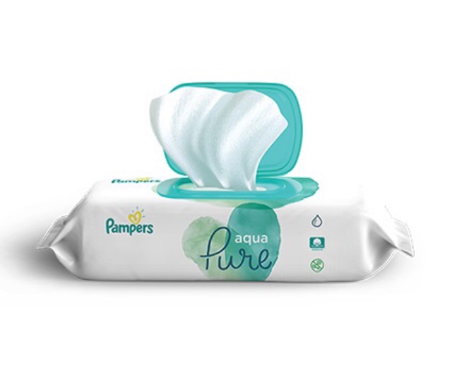 pampers pure baby wipes