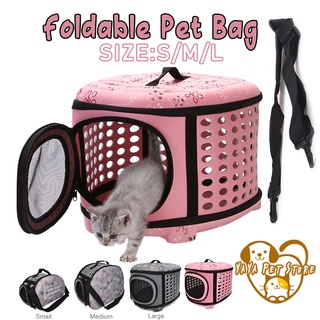 Travel Dog Carrier Portable Folding Pet Cage Carrying Bags Handbag Cat Puppy Size S/M/L