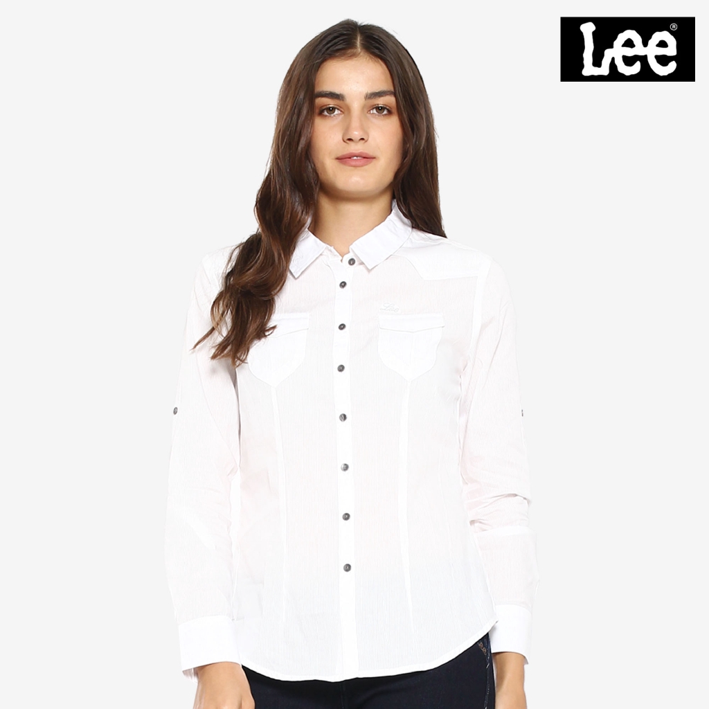 Lee Women's Long sleeves Polo | Shopee 