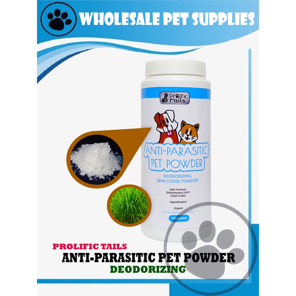 Prolific Tails ANTI-PARASITIC PET POWDER (Deodorizing)100g | Shopee ...