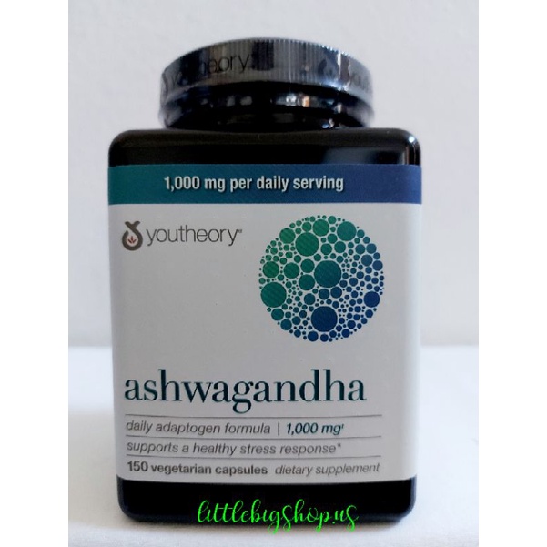 Youtheory Ashwagandha 1000mg (150 Capsules) Shopee Philippines
