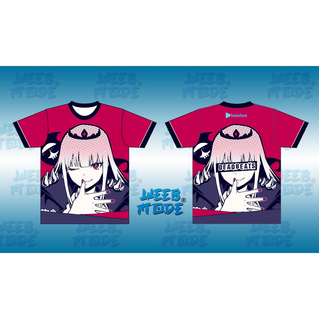 Mori Calliope Deadbeats Calli Inspired T Shirt Hololive Vtuber En Sublimated Shirt Weeb Mode Shopee Philippines