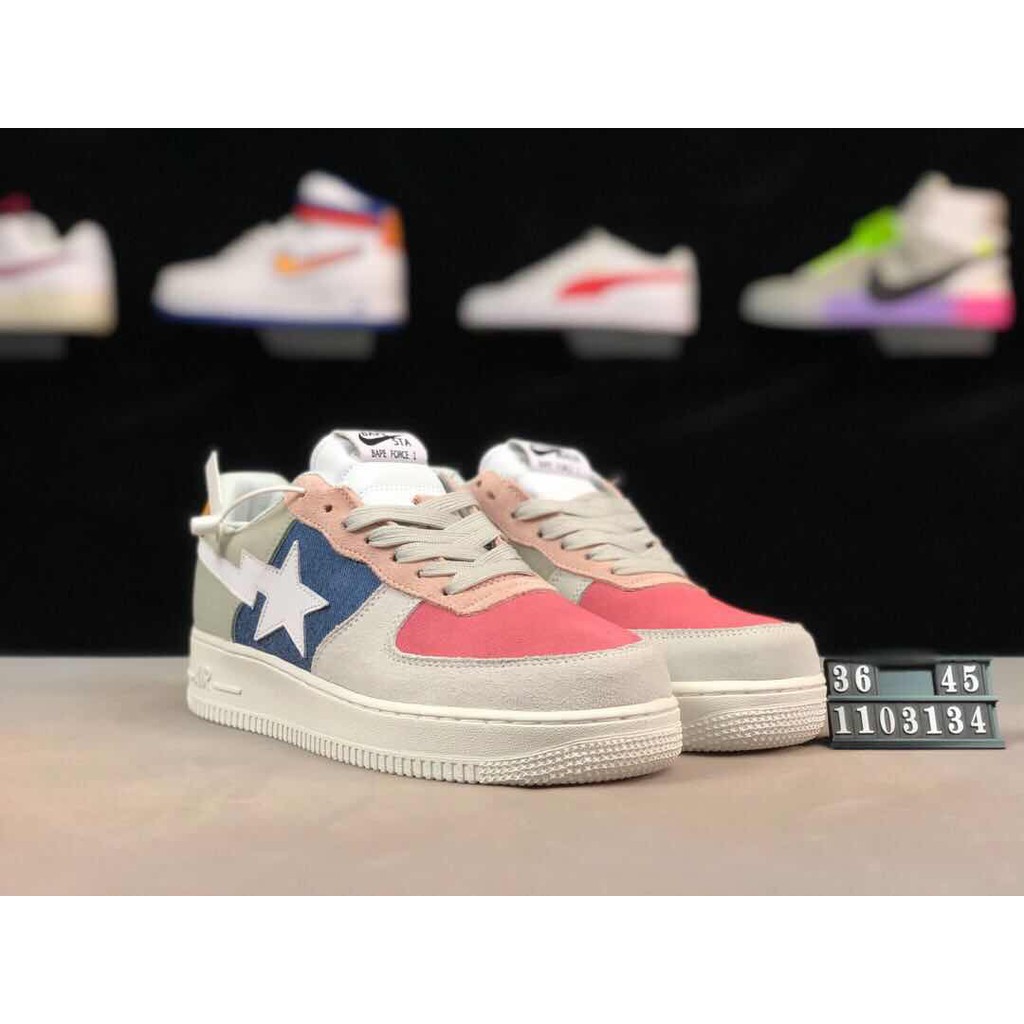 bapesta x nike air force 1