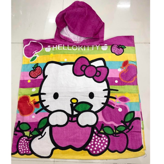 hello kitty hooded towel
