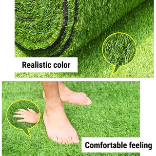Super Dense Artificial Turf Grass Synthetic Realistic Mat Rug Fake Lawn Carpet Amazingogo #4